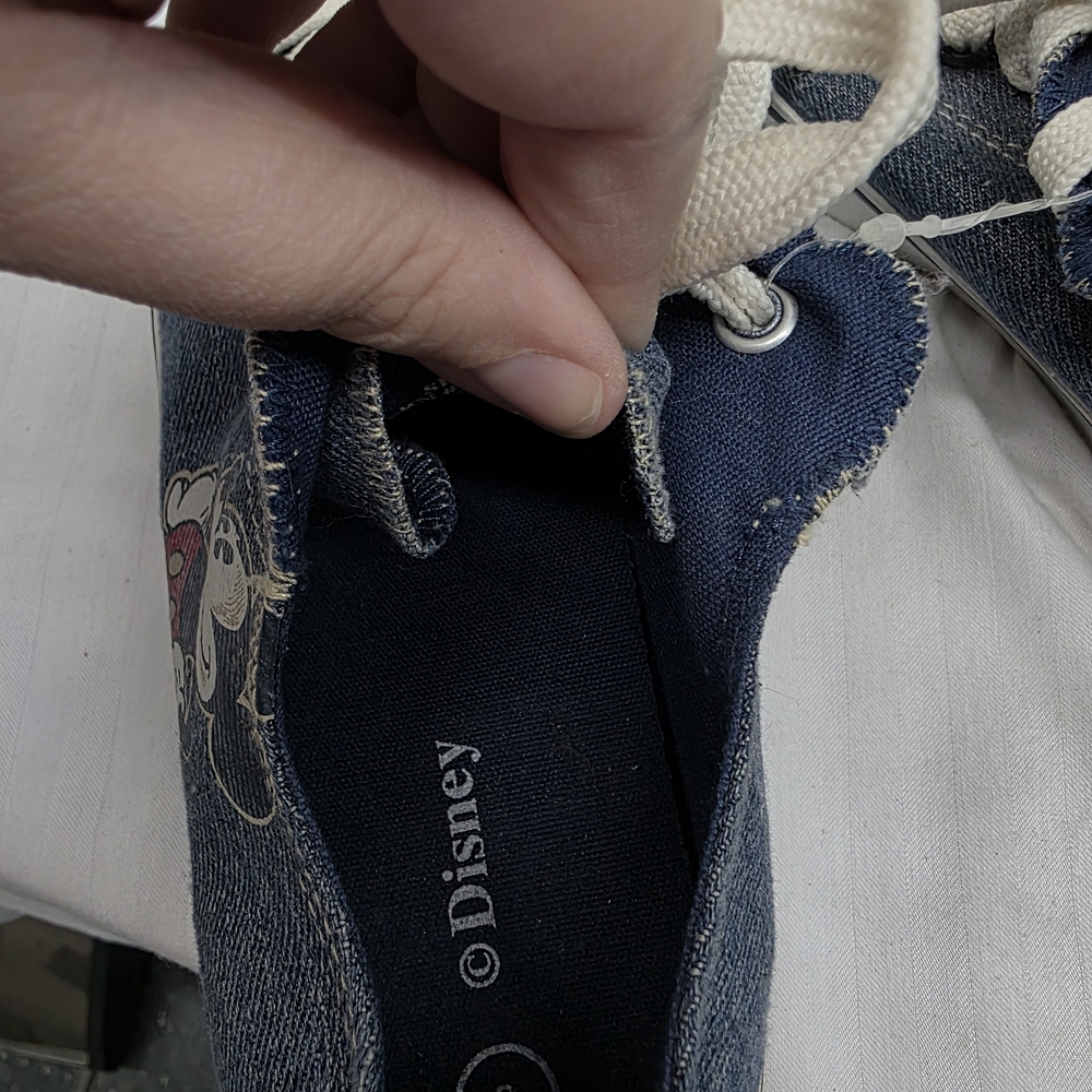 Disney Blue Denim Sneakers with Mickey Mouse - Picture 5 of 6